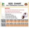 TOFLY Compression Stockings (Pair), Medical Grade Firm Support 20-30mmHg, Opaque,