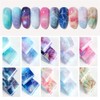 10 Stickers Laser Galaxy Starry Sky Nail Foil Nail Decor