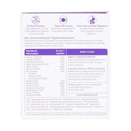 Vitabiotics Wellzyme 15 Enzyme Formula 60 Capsules