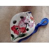 Utopia Ceramic Ocarina w. Garden Flower & Butterfly water color