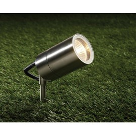 Long Life Lamp Company 12V LED Stainless Steel Garden Spike Light Adjustable 4 Pack Outdoor Low Voltage MR16 Ground Mount Low Voltage ZLC027