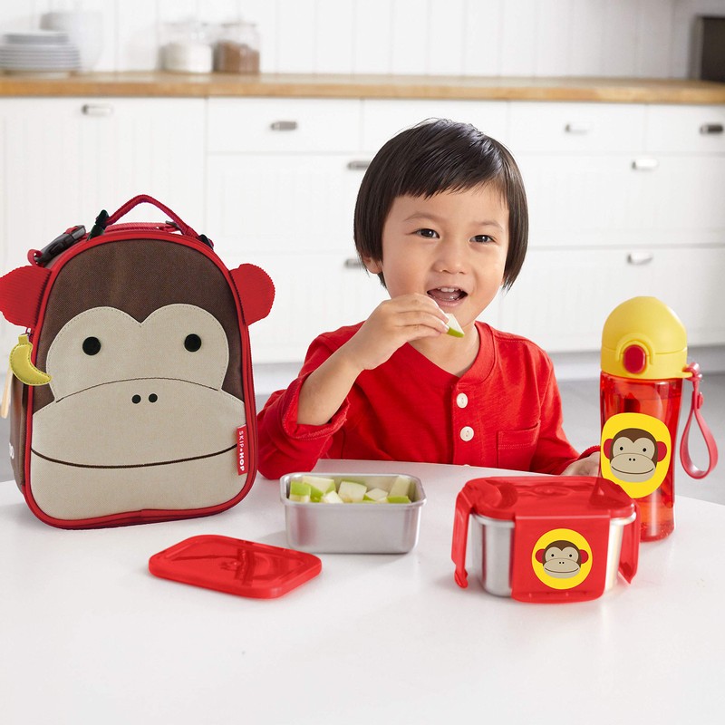 Skip Hop Zoo Stainless Steel Lunch Kit - Monkey