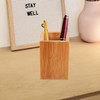 SEWACC 2pcs Pen Container Bamboo Brush Pot Stationery Organizer Pencil