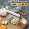 2PCS Stainless Steel Garlic Presser, 2024 New Sainless Steel Manual