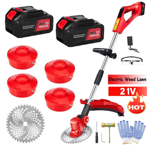 Jahy2Tech 1880W Electric Cordless Grass String Trimmer Lawn Edger Weed