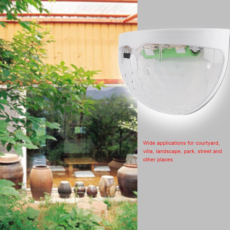 4Pcs Solar Powered LED Lights Outdoor Courtyard Waterproof Wall Mounted