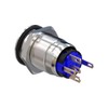 Metzler - Pressure switch 19mm - LED spot lighting blue