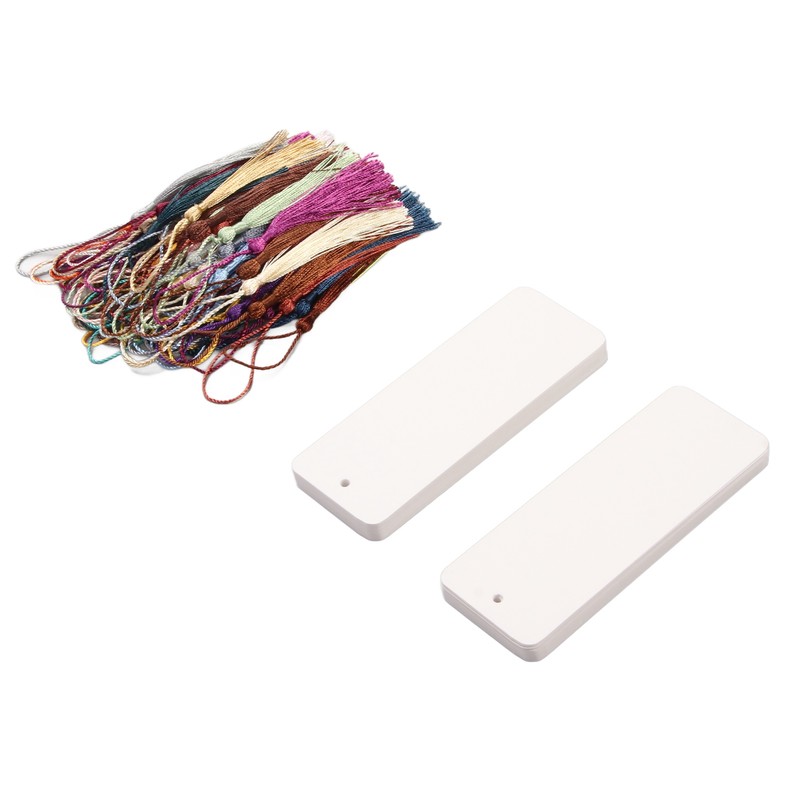 80 Sets Blank Bookmarks 5.5in Long 2in Wide Smoothing Widely
