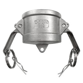 AF Hydro Stainless Steel 316 Cam and Groove Type DC Hose Fitting, Dust Cap with 1/2” Female Coupler, Pressure Rating up to 150 PSI, Easy Connect and Disconnect to Protect Male Adapter Camlock End