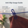 Travel Clothesline 2 Pack with 24 Clips, Portable Elastic Laundry