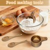 Wooden Measuring Cups and Spoons Set - Eco-Friendly Solid Acacia