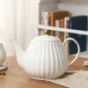 Alipis Ceramic Teapot Elegant White Tea Pot for Home Use