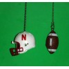 Riddell NEBRASKA CORNHUSKERS CEILING FAN PULL CHAIN SET HELMET AND