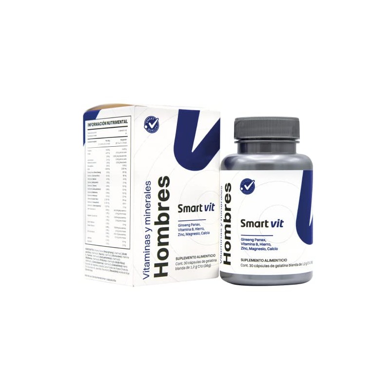 Smart Vit Hombres Vitaminas Ginseng Complejo Vitamina Zinc Soporte Integral
