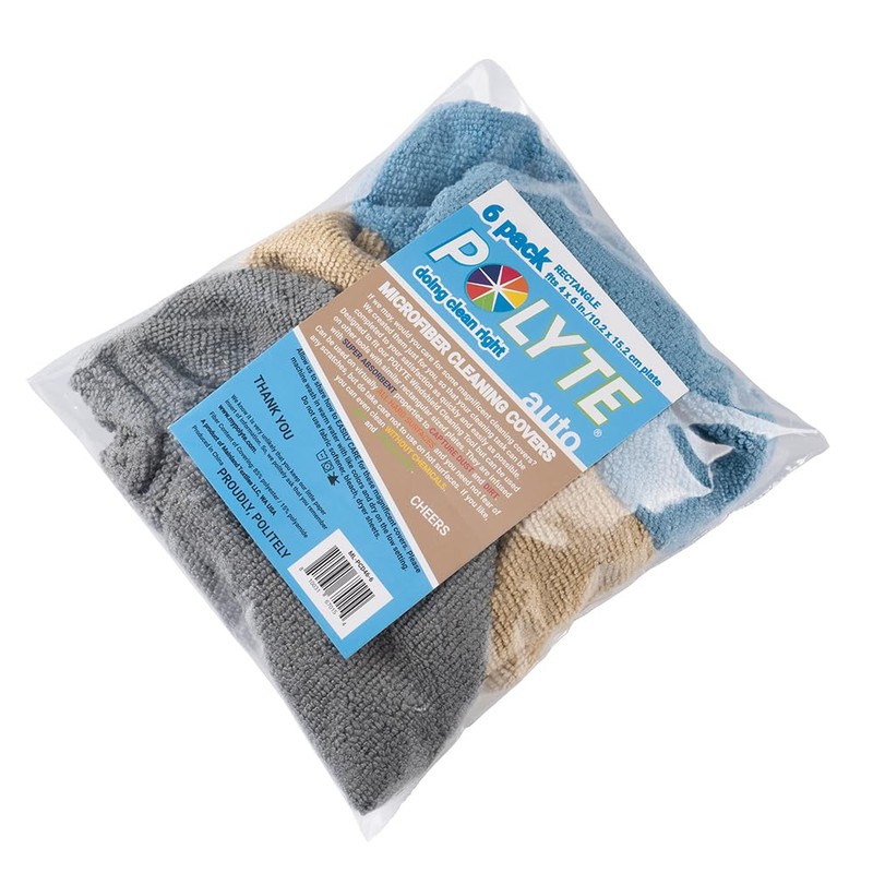 POLYTE Premium Lint Free Microfiber Cleaning Covers for Windshield Cleaning