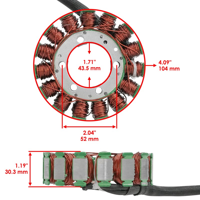 Celox Stator & Gasket for Yamaha Grizzly 700 YFM700FG 4WD