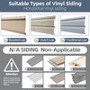 Antimbee Heavy-Duty Stainless Steel Siding Hooks,30 Pack No Hole Siding
