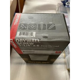 GRIP Drywall Screws 5 LbS Box Huttig-Grip 1-1/4" x 6 Fine Thread. (Approx Qty : 1390)