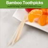 LOCIUN Bamboo Toothpicks – 2000 Count, Individually Wrapped, Dual-Pointed Tips,