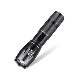 TecHong Portable Mini LED Flashlight - High Lumens 5 Modes Zoomable Torch, Water Resistant Handheld Light for Camping, Outdoor, Hiking, Gift-Giving, Emergency(Batteries Not Included)
