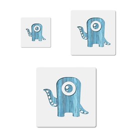 Monster Cartoon Creature Cute Kawaii, quality mylar stencil pack in 3 sizes, reusable for crafts and diy projects CCSTE-26463