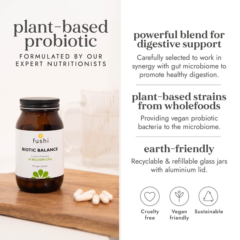 Fushi Biotic Vegan Balance 10 bn cfu Capsules, 90 Caps