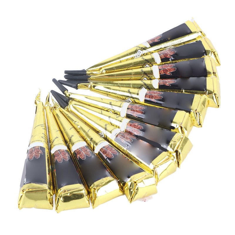 12 Pack Temporary Tattoo Painting Paste Cone Body Art Drawing