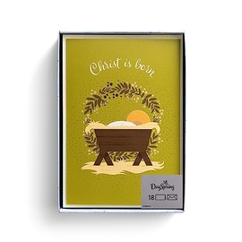 DaySpring - Christ is Born - 18 Christmas Boxed Cards & Envelopes, NLT (J8847)