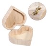 Yanmis Jewellery Box, Love Heart Shaped Wooden Jewelry Storage Earrings