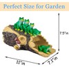 Euiroet Frogs Gutter Downspout Extender Statue, Outdoor Decor Sculpture Ornament,
