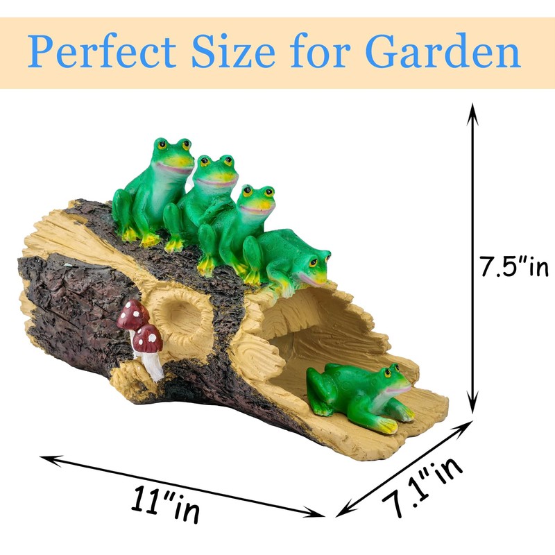 Euiroet Frogs Gutter Downspout Extender Statue, Outdoor Decor Sculpture Ornament,