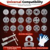 8MILELAKE Disc Brake Caliper Compressor Wind Back Tool 24pc Professional