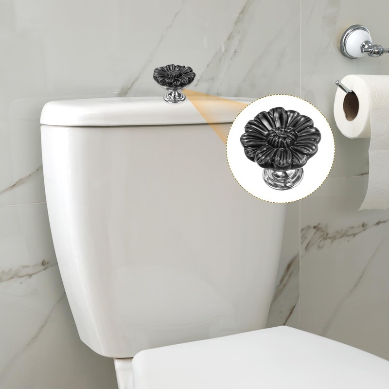 sourcing map 2pcs Toilet Button Pusher, Toilet Tank Button, Crystal