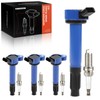 A-Premium (Blue) Set of 8 Ignition Coil Pack and Iridium