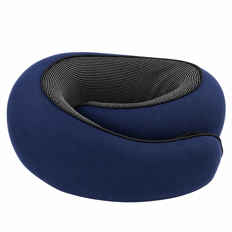Memory Foam Travel Neck Pillow for Seated Rest – U-Shaped