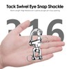 NECMETU Snap Shackle Sailing Halyard, 316 Stainless Steel Clevis Swivel
