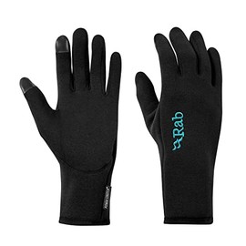 Rab Womens Power Stretch Contact Glove Black Small, Black
