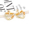 Heart-Shaped Crystal and Pearl Earrings with S925 Silver Needles for Women