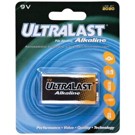 ULTRALAST ULA9V ULA9V 9-Volt Alkaline Battery, Multicolor, One Size