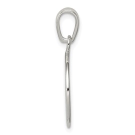 Auriga Fine Jewelry 925 Sterling Silver Peace Sign Pendant (L- 0.94 Inch, W- 0.63 Inch)