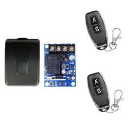 Receiver and Handheld Transmitter Relay Switch 12 V Radio Switch with Remote Control DC12 V 24 V 36 V 48 V 40 A Radio Remote Control Pumps Roller Door Lock Light Garden Watering Car Anti-Theft System