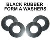 TERF® M8 Black Rubber Flat Washer M8 / 8mm ID