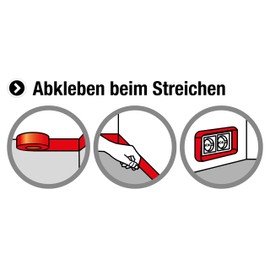 CON:P Masking Tape 50 m for Easy Masking and Painting Work Universal Use Residue-free Removal / Masking Tape / Fine Masking Tape, B22299