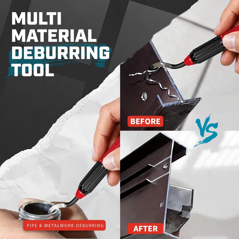 AFA Tooling Pen Deburring Tool, 11 M2 HSS Blades, Red