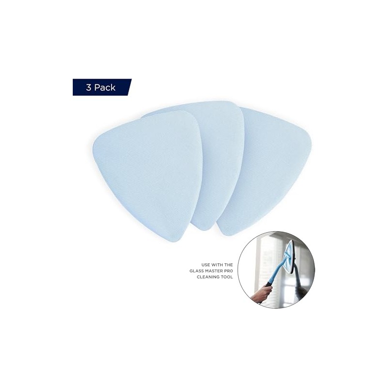 WASHEASY Pack of 3 Streak Free Non Woven Microfiber Replacement