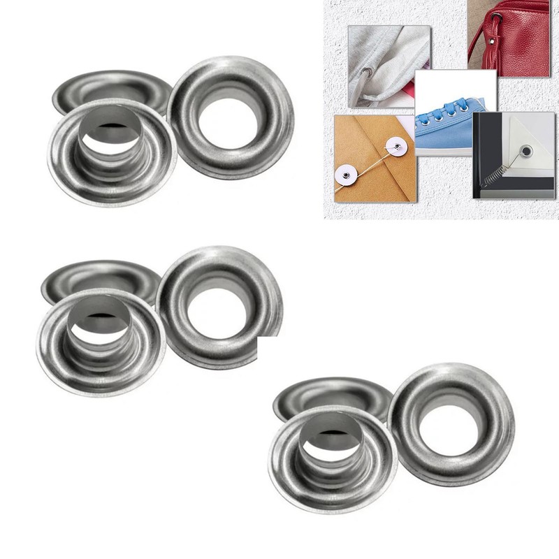 1000pcs 12mm Grommet Eyelet Plating Treatment Rust Prevention Leather Grommets