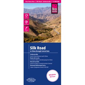 Silk Road, to China through Central Asia 1:2 000 000 Map (German and English Edition)