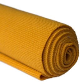 TinaKim Ribbing Fabric Trim, Waistbands Neckbands Cuffs Sewing Material (43x8in, 101 Yellow)