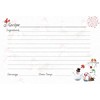 Frosty Holiday Recipe Card Pack of 40 Snowman Recipe Card