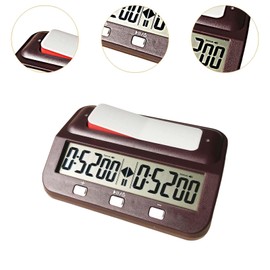 Ronyme Digital Timer for Chess, Portable Clock with Memory Function for Games, Red